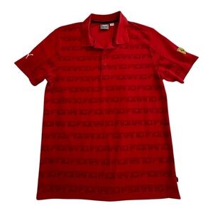 Puma Scuderia Ferrari AOP Polo T-shirt - Size Small